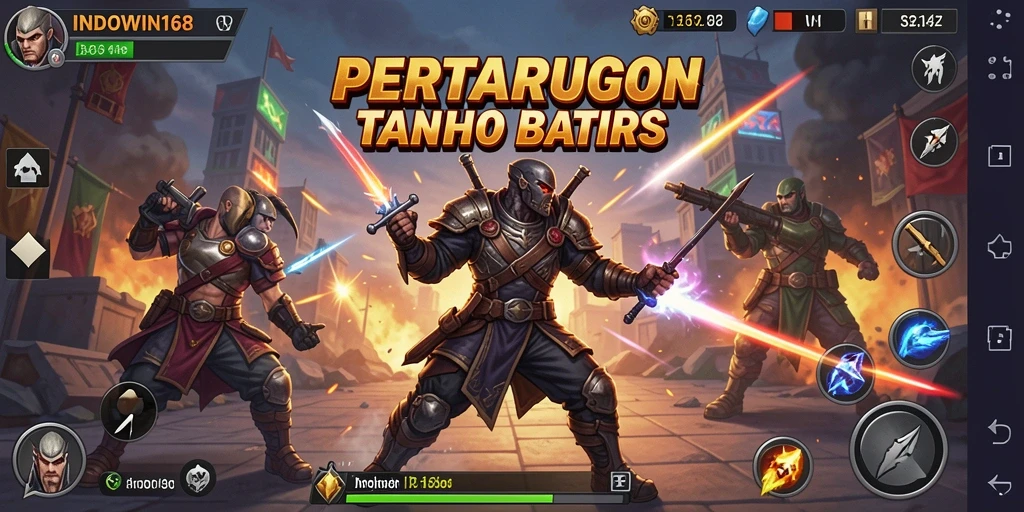 Gameplay seru INDOWIN168 dengan pertarungan yang mendebarkan.