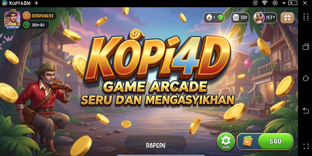 Tampilan gameplay seru dari KOPI4D yang menantang.