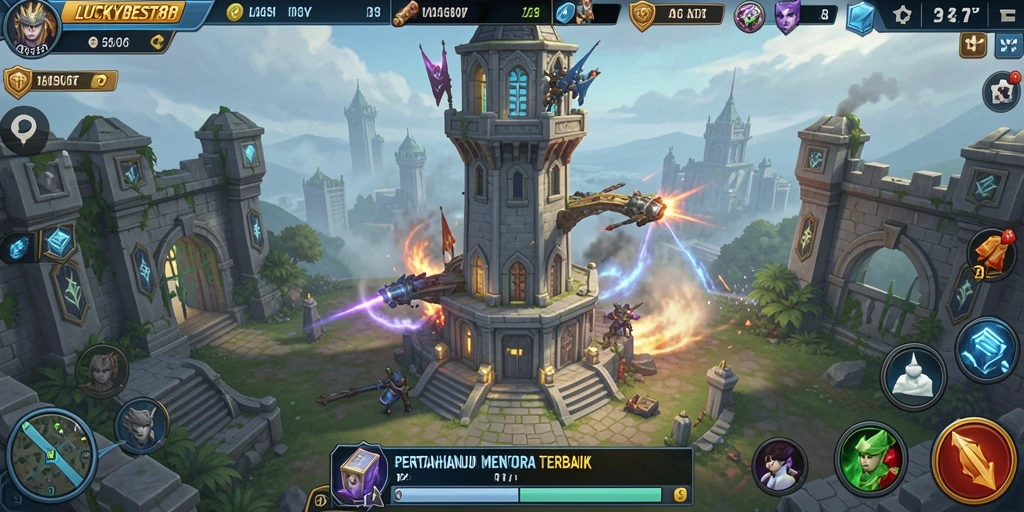 Tampilan gameplay LUCKYBEST88 yang seru dan mendebarkan.