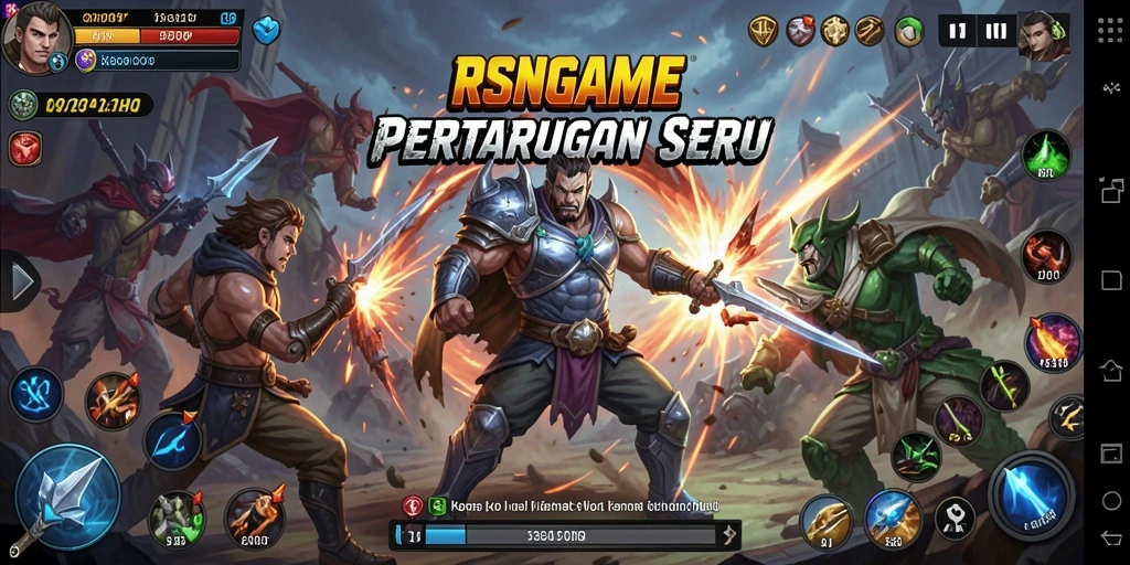 Tampilan seru gameplay RSNGAME yang mendebarkan.